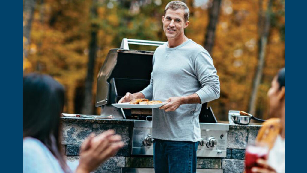 outdoor cooking on grill