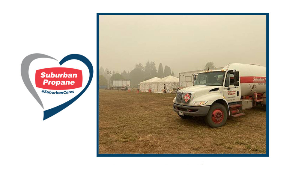 Suburban Propane Bobtail truck in Eugene OR