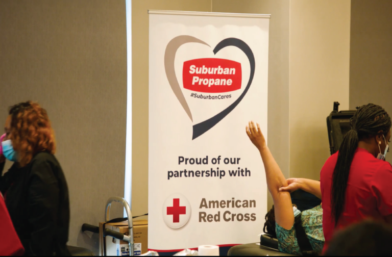 Suburban Propane American Red Cross banner