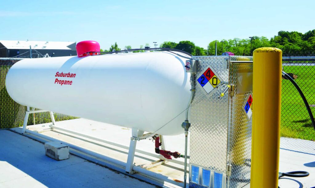 bulk propane tank