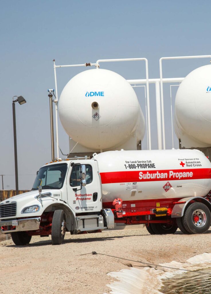 Suburban Propane truck and tanks