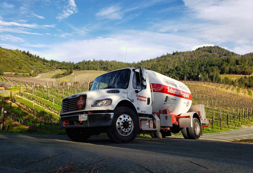 Suburban Propane bobtail truck