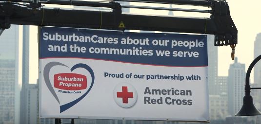 Suburban Propane and American Red Cross banner