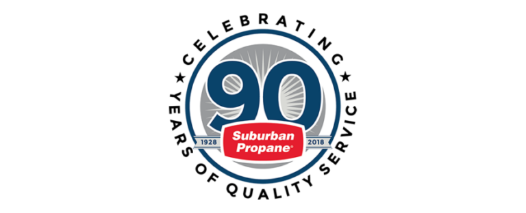 Suburban Propane 90th Anniversary logo