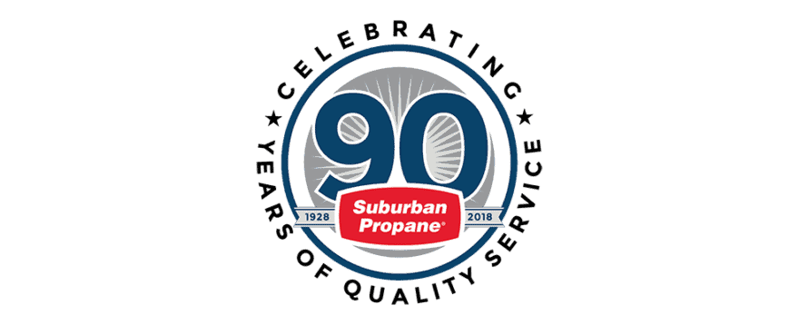 Suburban Propane 90th Anniversary logo