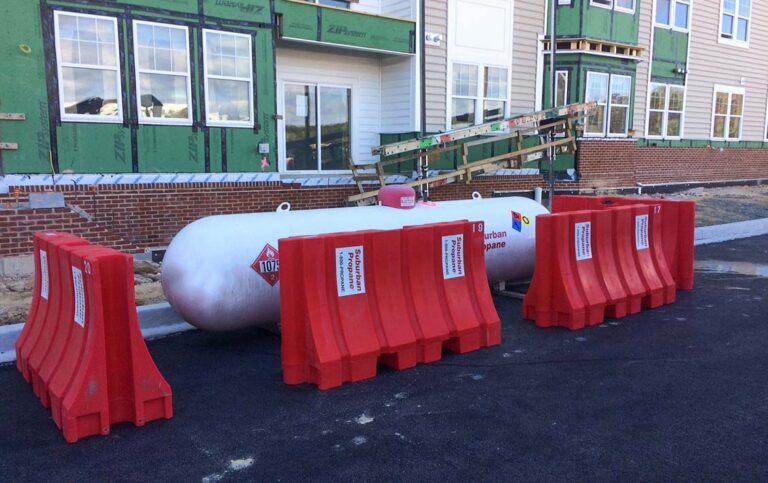 propane tank barricades