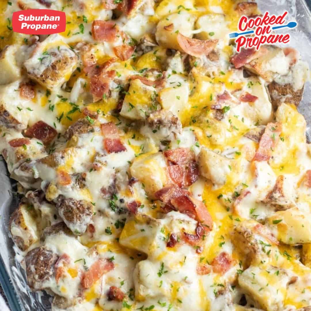 Cheddar Bacon Ranch Potato Stuffing