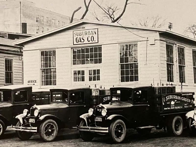 vintage Suburban Gas trucks