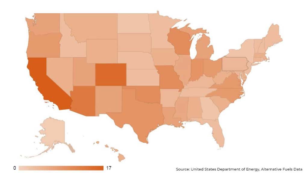 map of the USA