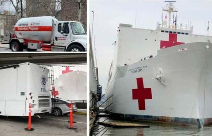 Suburban Propane Red Cross collage