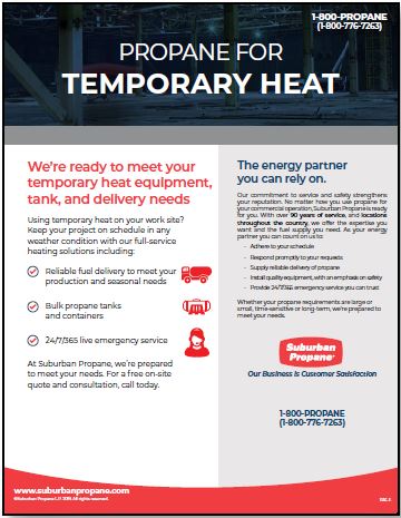 propane to temporary heat PDF image