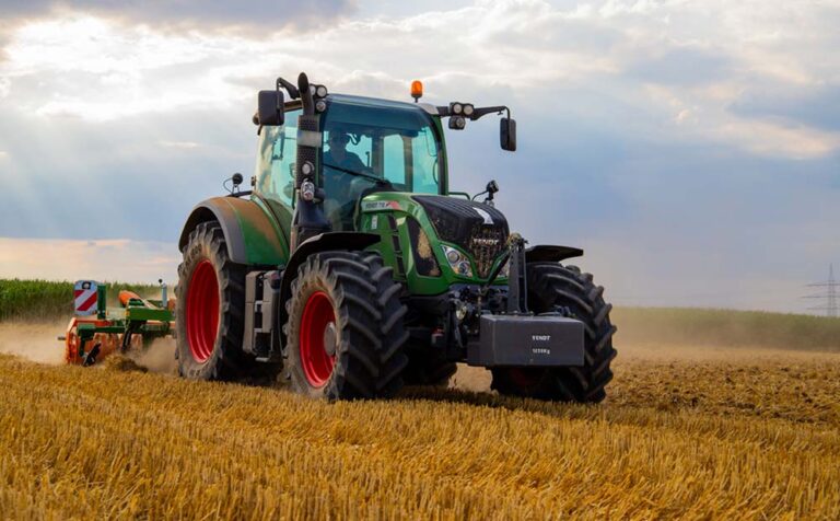 tractor in field