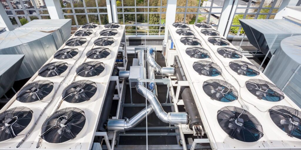 A commercial air conditioning system